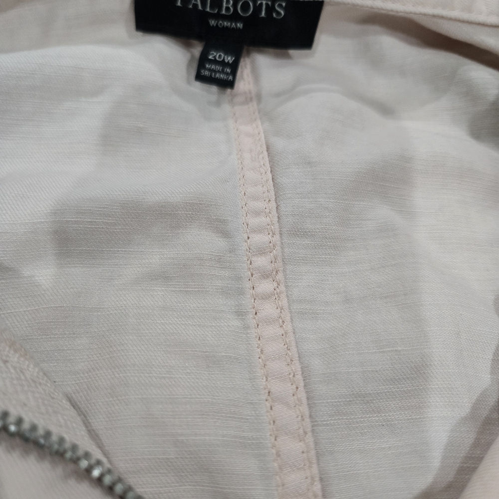 Talbots Soft Pink Women's 20W Utility Jacket - Picture 2 of 3